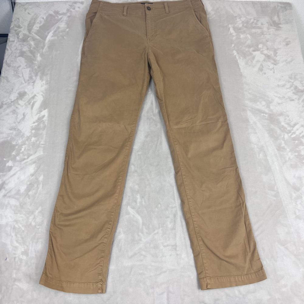 American Eagle Pants Mens 36x36 Tan Relaxed Straight Chino Preppy Office Career